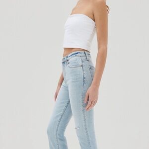 Pistola Light Wash Straight Leg Jeans
